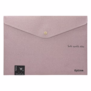 Irattasak OPTIMA Glitter A/4 PP patentos vegyes színek