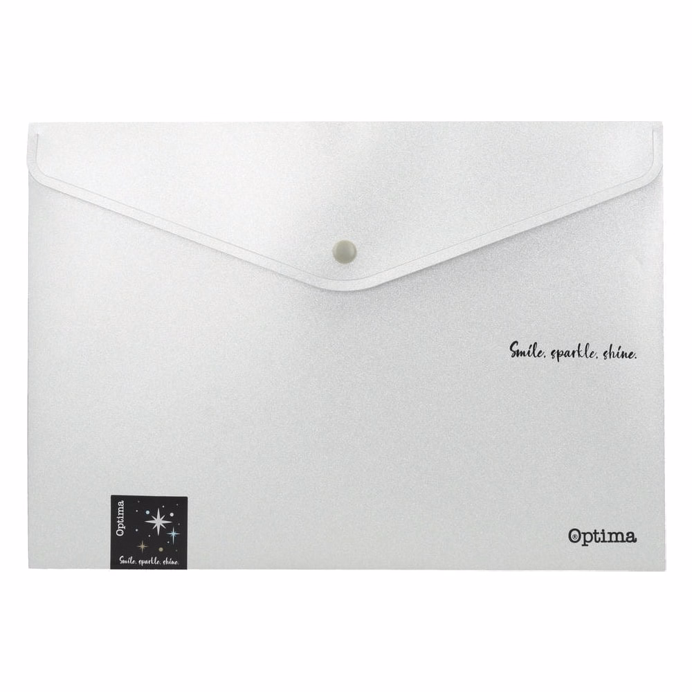 Irattasak OPTIMA Glitter A/4 PP patentos vegyes színek