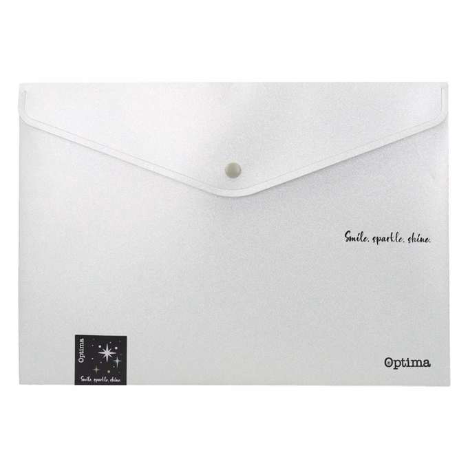 Irattasak OPTIMA Glitter A/4 PP patentos vegyes színek