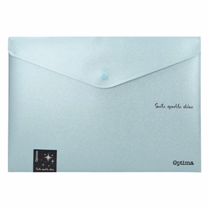 Irattasak OPTIMA Glitter A/4 PP patentos vegyes színek