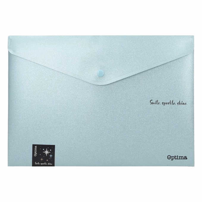 Irattasak OPTIMA Glitter A/4 PP patentos vegyes színek