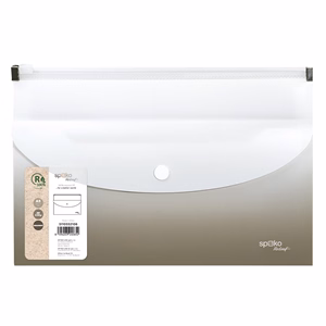 Irattasak SPOKO ReLeaf Gradient PP A/5 cipzáras és DL patentos szürke