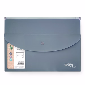 Irattasak SPOKO ReLeaf PP A/4 cipzáras és A/5 patentos SoftTouch szürke