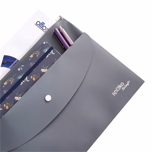 Irattasak SPOKO ReLeaf PP A/4 cipzáras és A/5 patentos SoftTouch szürke