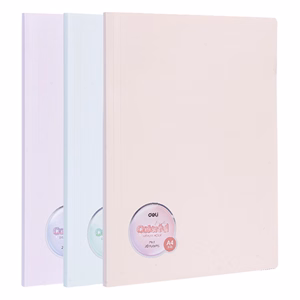 Iratvédő mappa DELI Colorful A/4 30 zsebes PP vegyes pasztell színekben