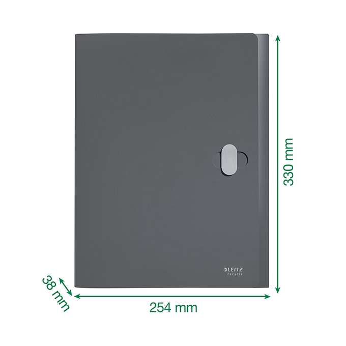 Iratvédő mappa LEITZ Recycle Jumbo A/4 38mm PP zöld