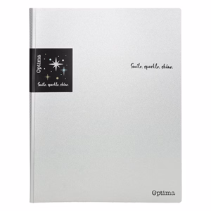 Iratvédő mappa OPTIMA Glitter A/4 PP 20 lapos vegyes színek