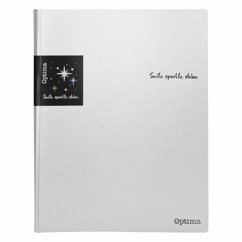 Iratvédő mappa OPTIMA Glitter A/4 PP 20 lapos vegyes színek