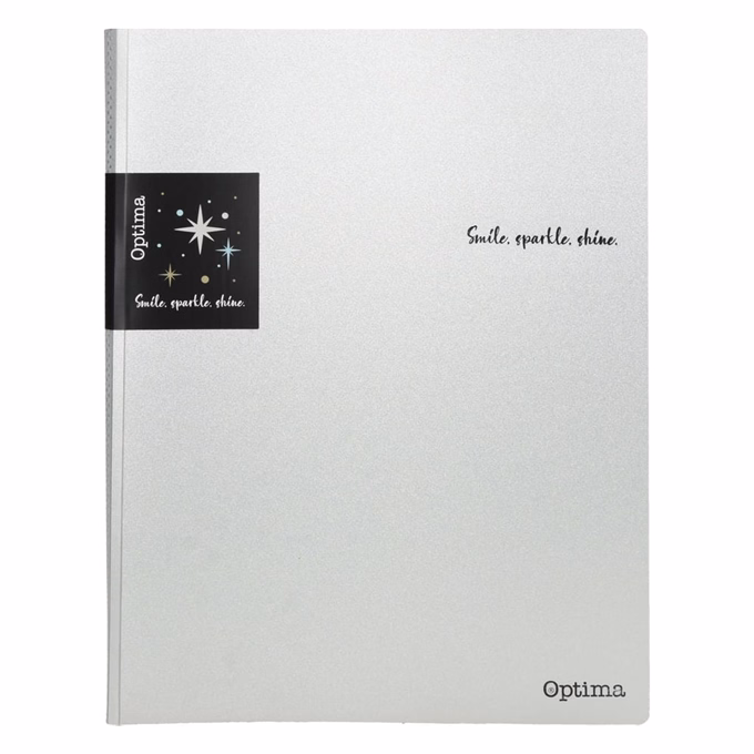 Iratvédő mappa OPTIMA Glitter A/4 PP 20 lapos vegyes színek