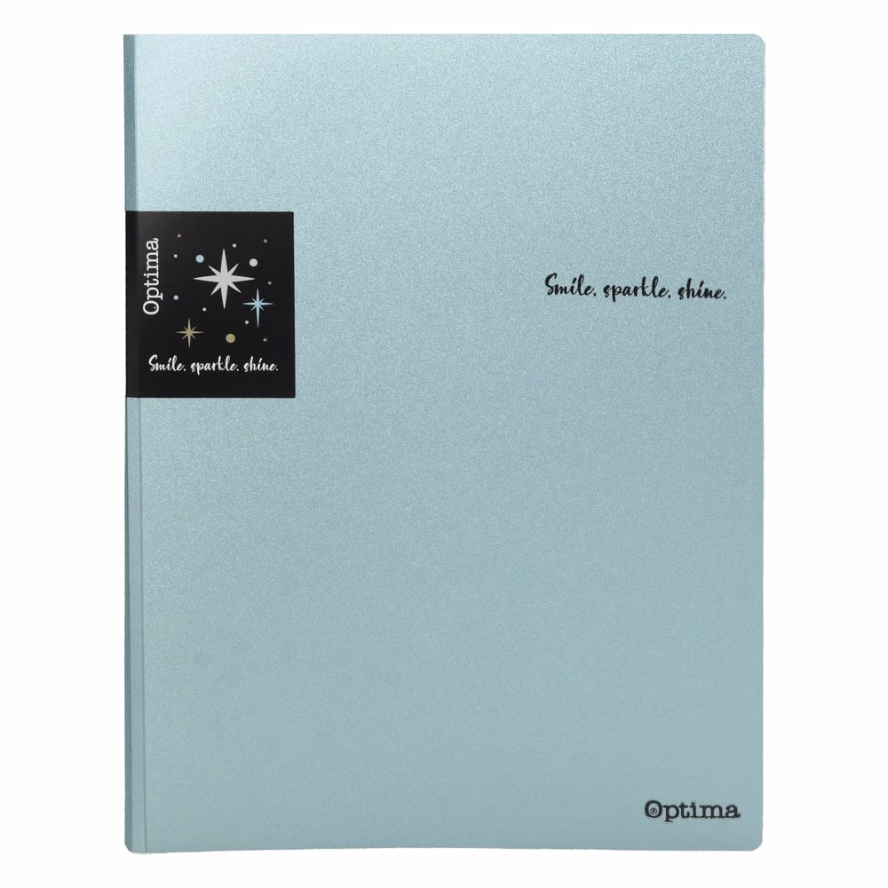 Iratvédő mappa OPTIMA Glitter A/4 PP 20 lapos vegyes színek