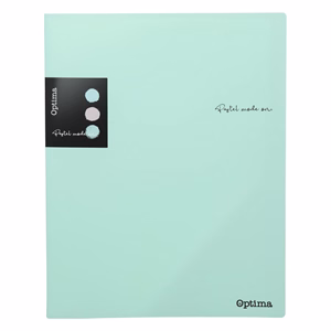 Iratvédő mappa OPTIMA Pastel A/4 PP 20 lapos vegyes színek
