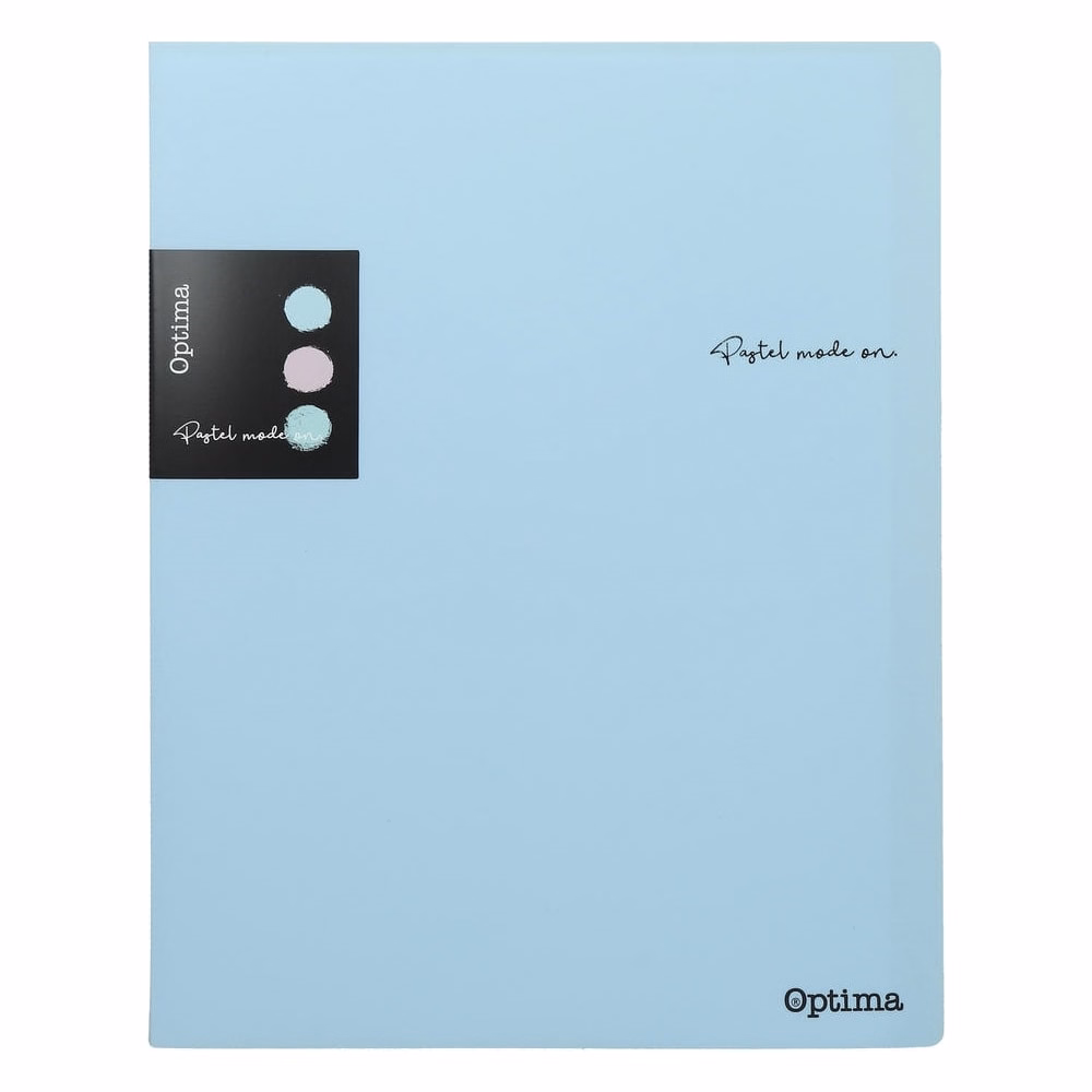 Iratvédő mappa OPTIMA Pastel A/4 PP 20 lapos vegyes színek