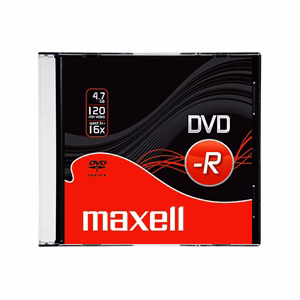Írható DVD-R MAXELL 4,7GB slim tok