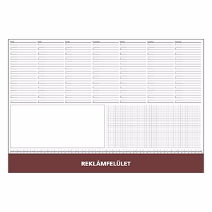 Íróalj REALSYSTEM 7141 570x390mm bordó