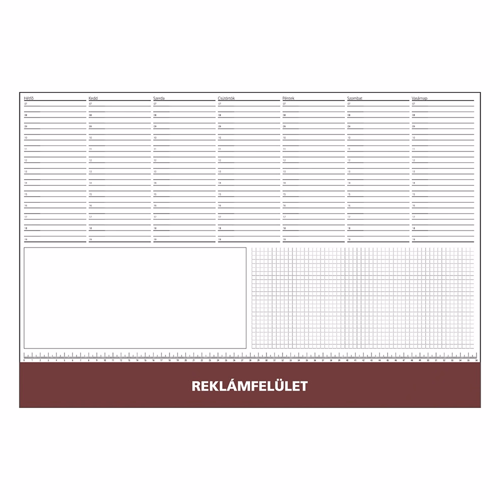 Íróalj REALSYSTEM 7141 570x390mm bordó