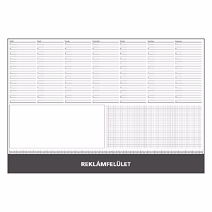 Íróalj REALSYSTEM 7141 570x390mm fekete