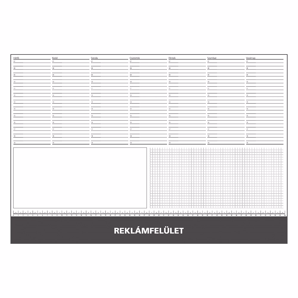 Íróalj REALSYSTEM 7141 570x390mm fekete