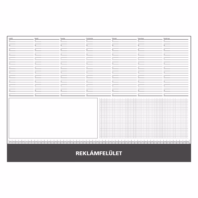 Íróalj REALSYSTEM 7141 570x390mm fekete