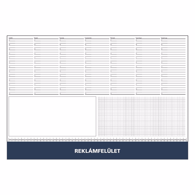 Íróalj REALSYSTEM 7141 570x390mm kék