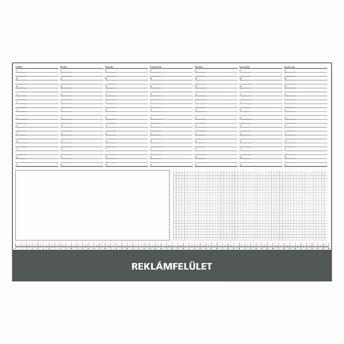 Íróalj REALSYSTEM 7141 570x390mm zöld