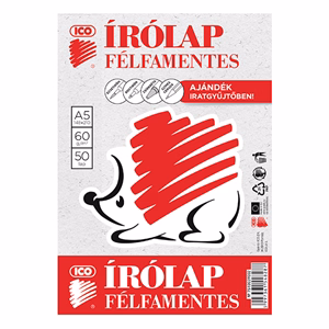 Írólap ICO Süni A/5 félfamentes 10-50 50 lapos