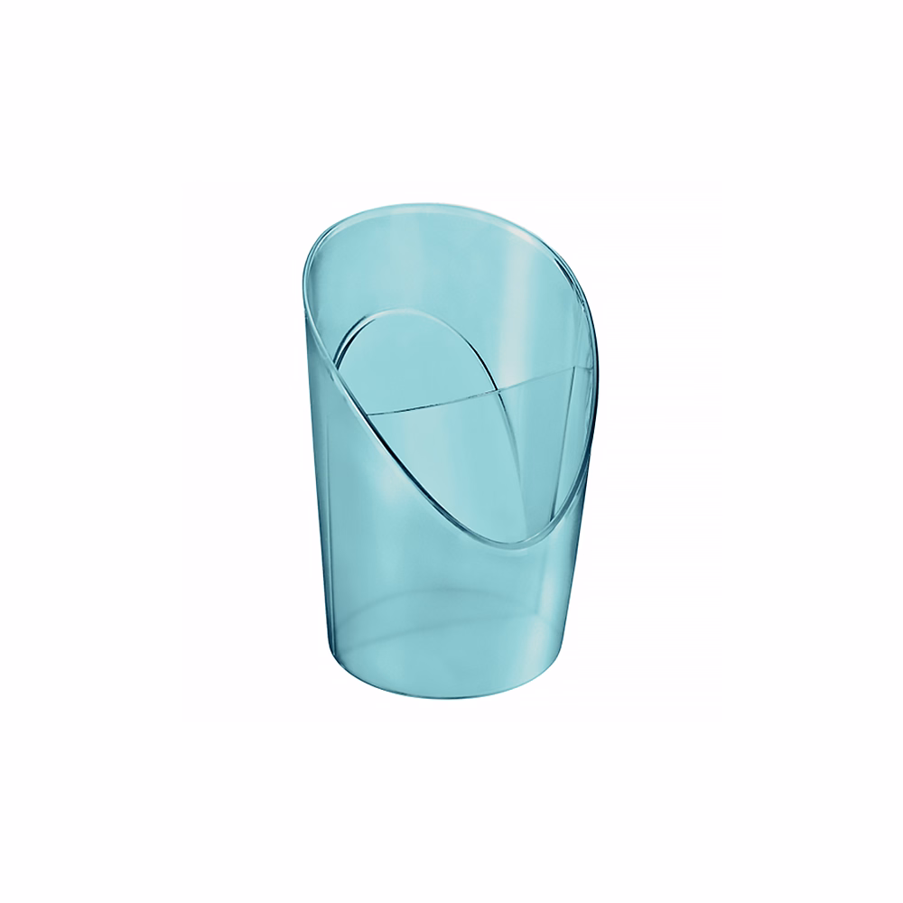 Írószertartó ESSELTE Colour Breeze kerek 2 rekeszes áttetsző kék