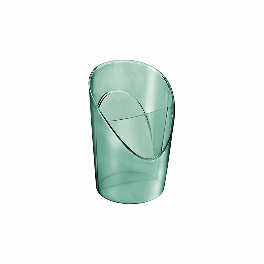 Írószertartó ESSELTE Colour Breeze kerek 2 rekeszes áttetsző zöld