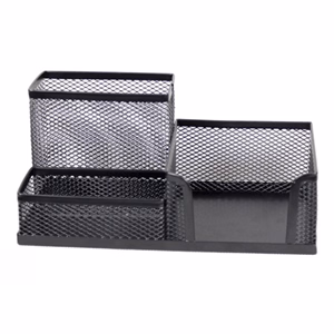 Írószertartó fémhálós asztali 3 részes