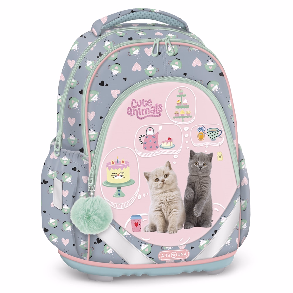 Iskolatáska ARS UNA anatómiai Animals-Tea Party