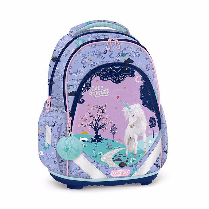 Iskolatáska ARS UNA anatómiai Cute Animals-Unicorn