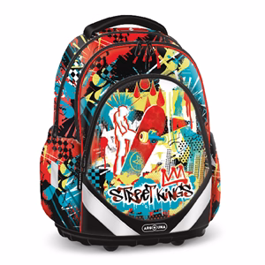 Iskolatáska ARS UNA anatómiai Street Kings