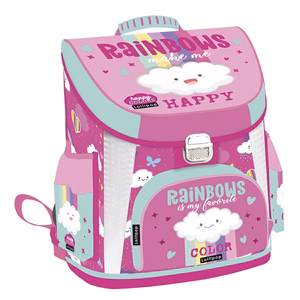 Iskolatáska LIZZYSULI Prémium 1-2. osztályos Lollipop Rainbow