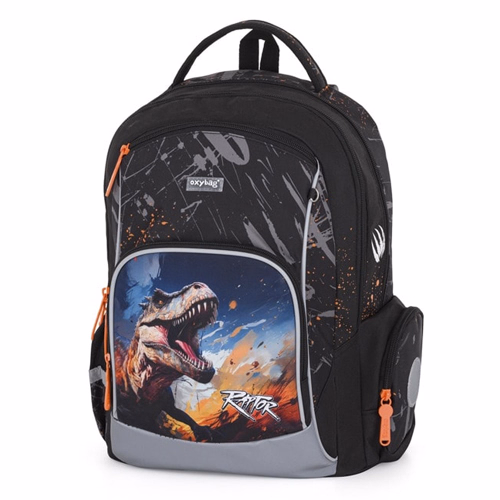 Iskolatáska szett OXY Go 3 részes Dino tolltartóval és tornazsákkal