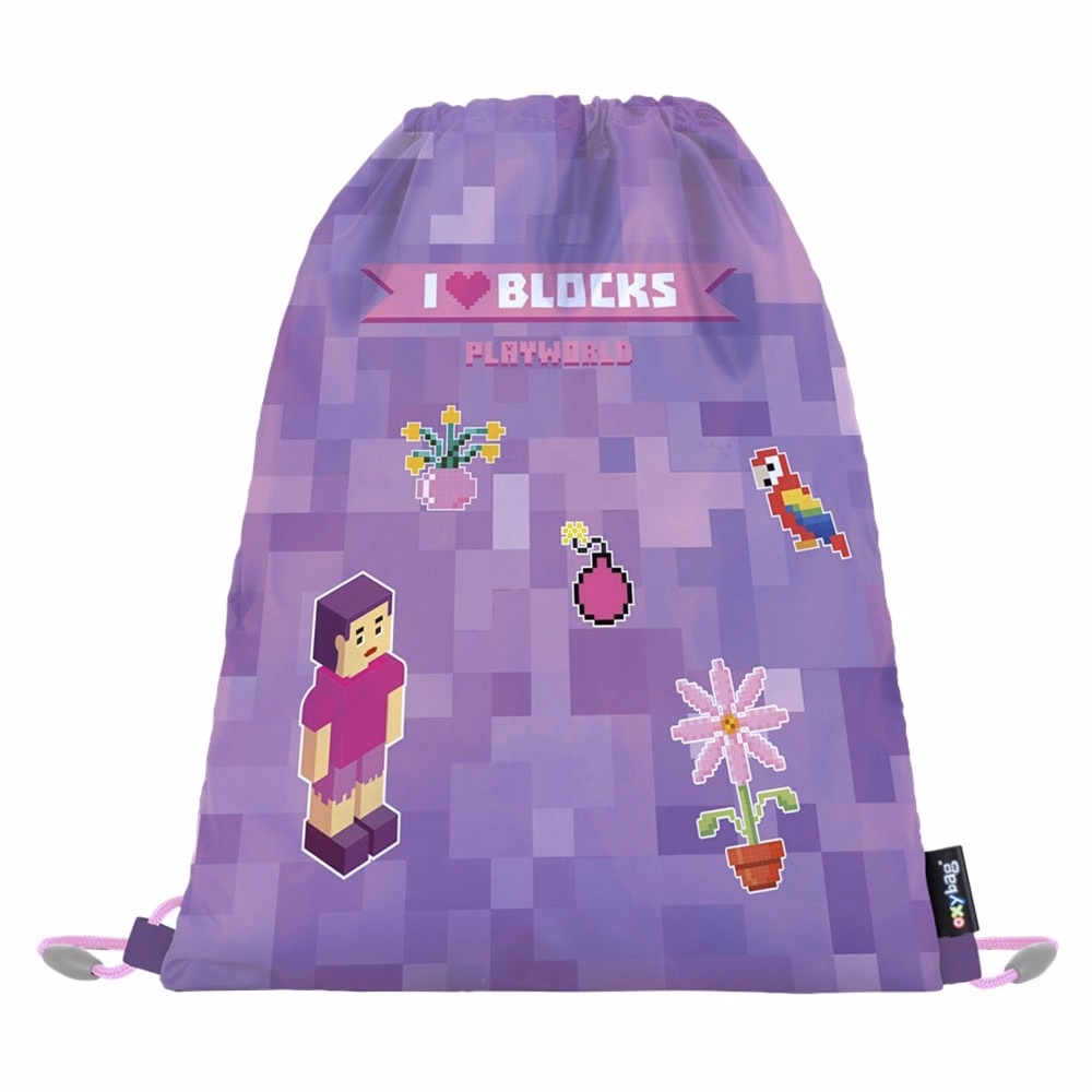 Iskolatáska szett OXY Go 3 részes Playworld Girl tolltartóval és tornazsákkal