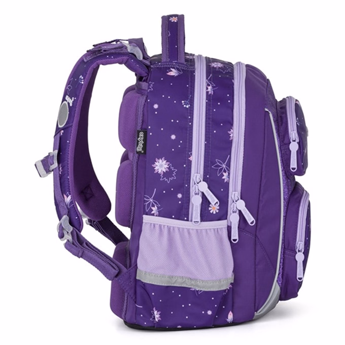 Iskolatáska szett OXY Jumper 3 részes Flowers tolltartóval és tornazsákkal