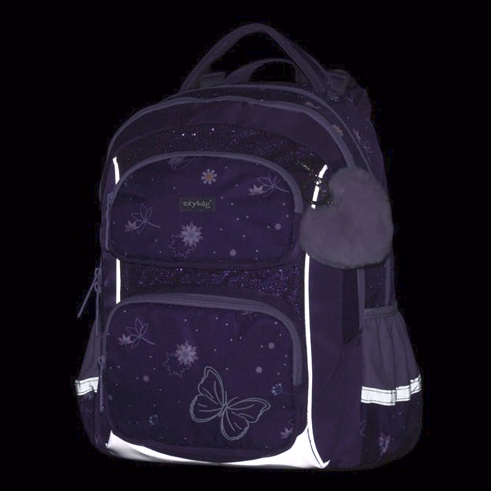 Iskolatáska szett OXY Jumper 3 részes Flowers tolltartóval és tornazsákkal