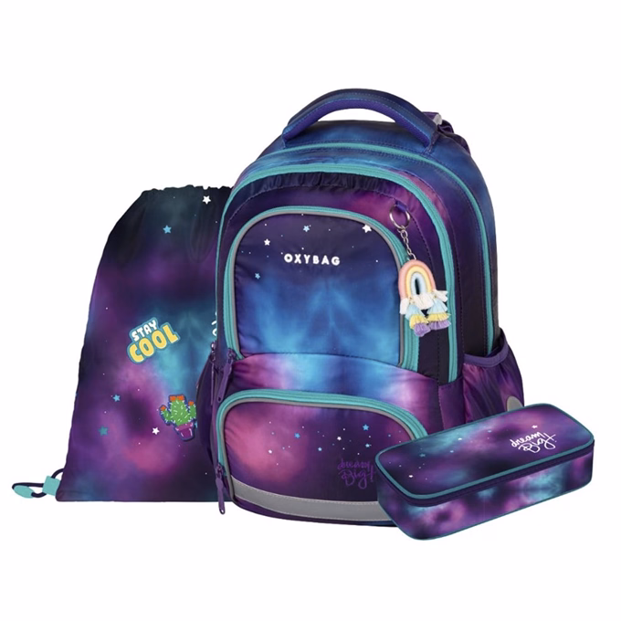 Iskolatáska szett OXY Next 3 részes Dream tolltartóval és tornazsákkal