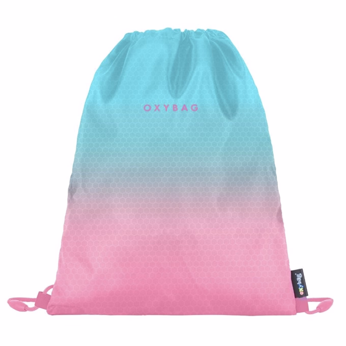 Iskolatáska szett OXY Next 3 részes Ombre pink tolltartóval és tornazsákkal
