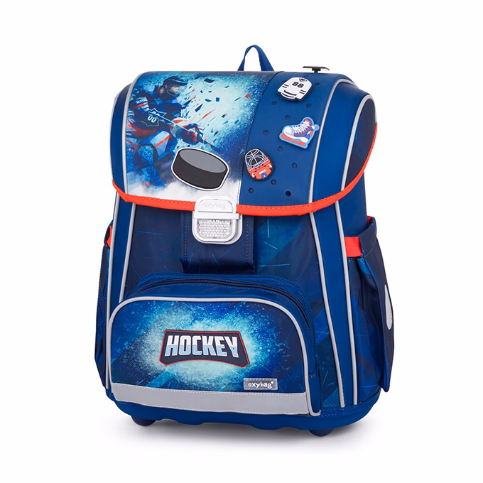 Iskolatáska szett OXY Premium 3 részes Hockey tolltartóval és tornazsákkal
