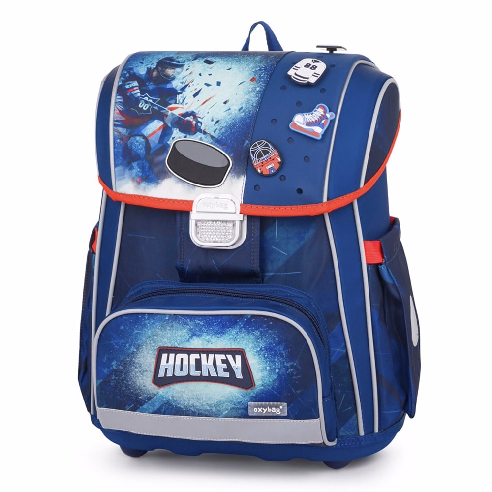 Iskolatáska szett OXY Premium 3 részes Hockey tolltartóval és tornazsákkal