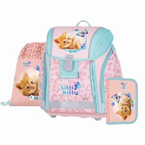 Iskolatáska szett OXY Premium Light 3 részes Cat tolltartóval és tornazsákkal