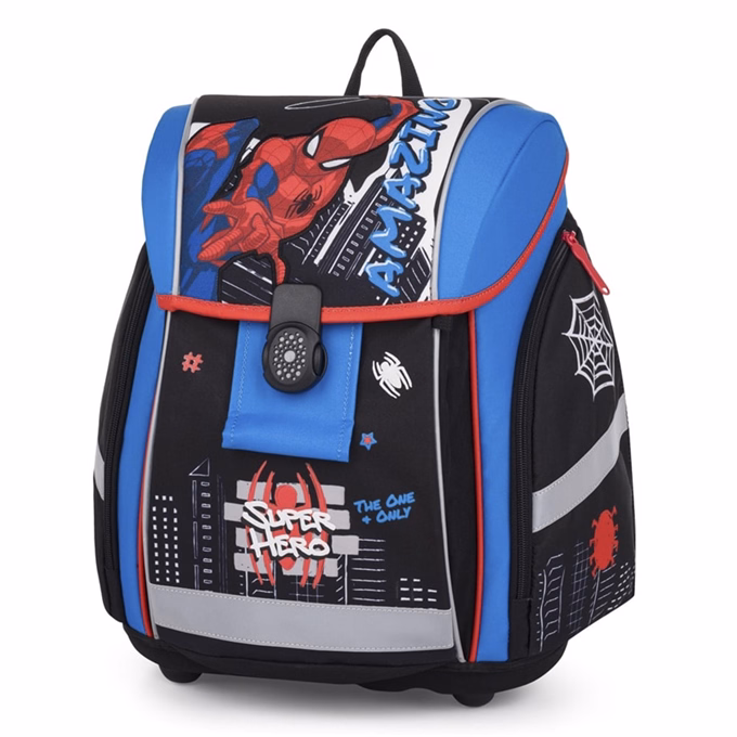 Iskolatáska szett OXY Premium Light 3 részes Spiderman tolltartóval és tornazsákkal