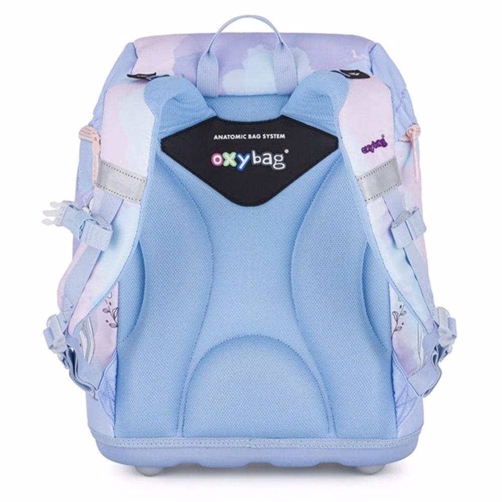 Iskolatáska szett OXY SHERPY 4 részes Colibri tolltartóval, tornazsákkal és cserélhető matricával