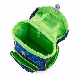 Iskolatáska szett OXY SHERPY 4 részes Football tolltartóval, tornazsákkal és cserélhető matricával