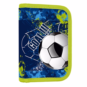 Iskolatáska szett OXY SHERPY 4 részes Football tolltartóval, tornazsákkal és cserélhető matricával