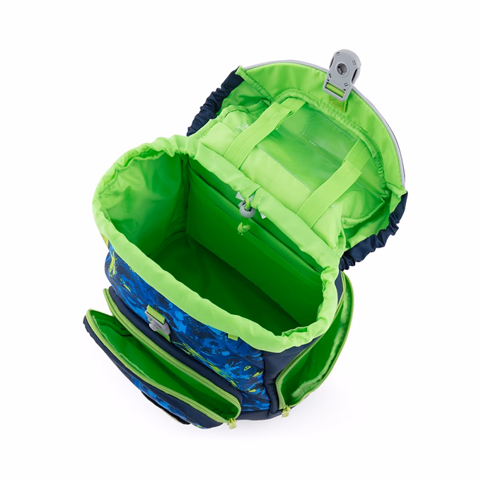 Iskolatáska szett OXY SHERPY 4 részes Football tolltartóval, tornazsákkal és cserélhető matricával