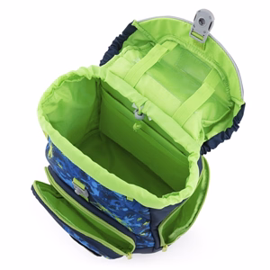 Iskolatáska szett OXY SHERPY 4 részes Football tolltartóval, tornazsákkal és cserélhető matricával