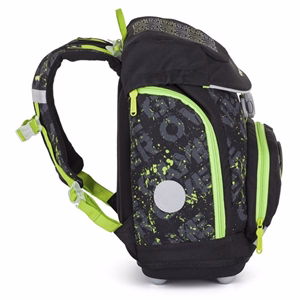 Iskolatáska szett OXY SHERPY 4 részes Gamer tolltartóval, tornazsákkal és cserélhető matricával