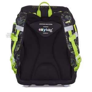 Iskolatáska szett OXY SHERPY 4 részes Gamer tolltartóval, tornazsákkal és cserélhető matricával