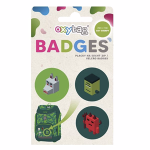 Iskolatáska szett OXY SHERPY 4 részes Playworld tolltartóval, tornazsákkal és cserélhető matricával